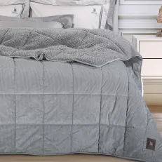 GREENWICH POLO CLUB ΚΟΥΒΕΡΤΟΠΑΠΛΩΜΑ ΥΠΕΡΔΙΠΛΟ SHERPA 3480 GREY 2