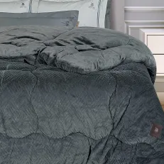 GREENWICH POLO CLUB ΚΟΥΒΕΡΤΟΠΑΠΛΩΜΑ RABBIT FAUX FUR KING ESSENTIAL 3954 GREY 2