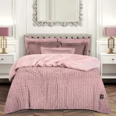 GREENWICH POLO CLUB ΚΟΥΒΕΡΤΟΠΑΠΛΩΜΑ RABBIT FAUX FUR KING ESSENTIAL 3961 NUDE